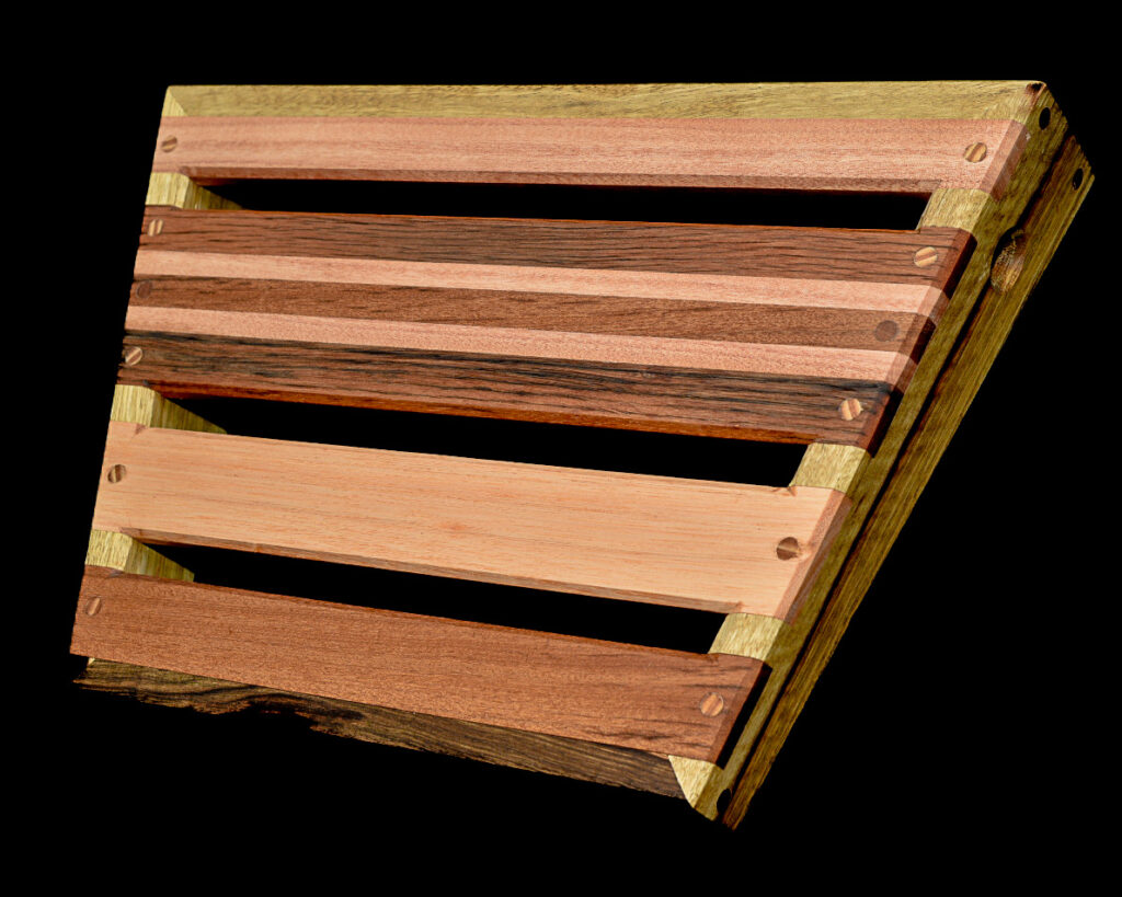 A custom pedal board